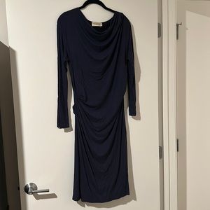 MM LaFleur navy jersey dress large